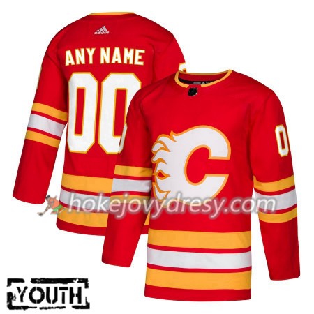 Dětské Hokejový Dres Calgary Flames Personalizované Alternate 2018-2019 Adidas Authentic